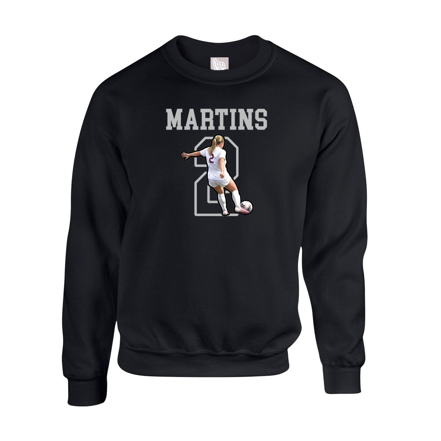 Fleece Crew — Shirsey in Black