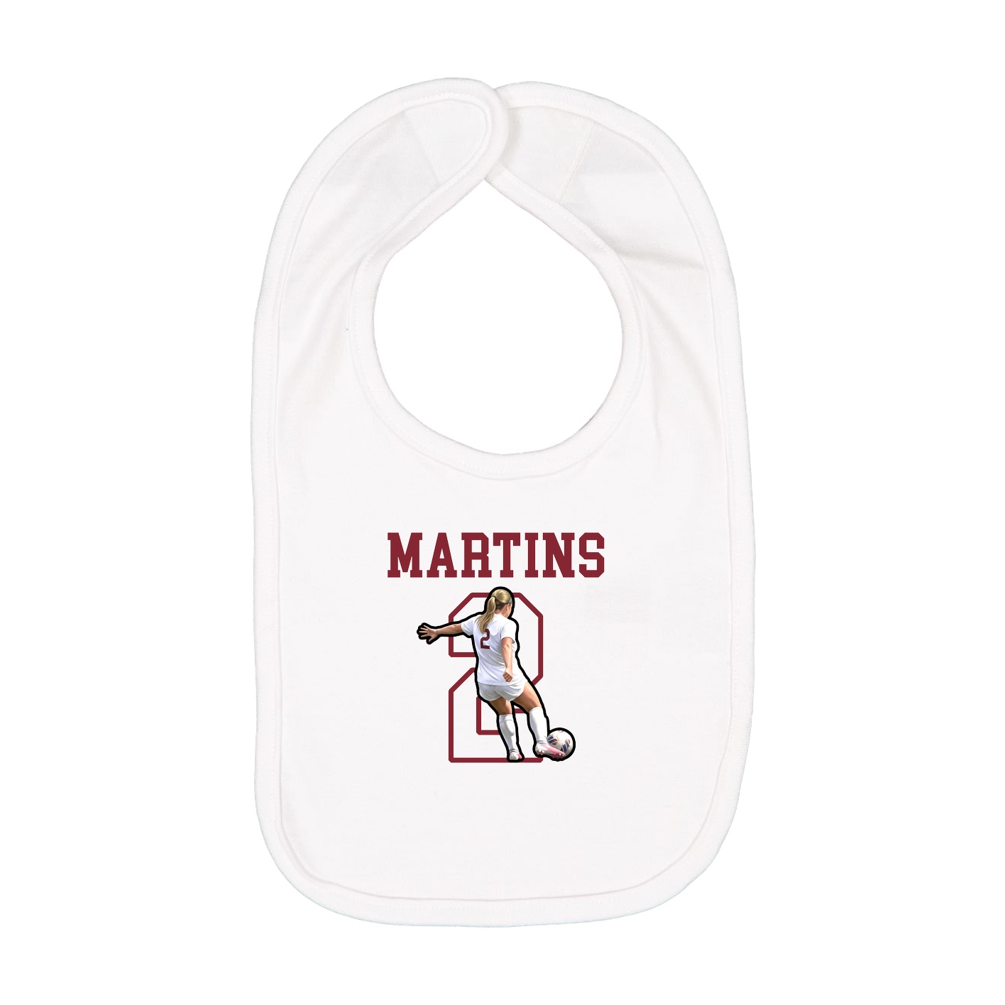 Infant Bib — Shirsey in White