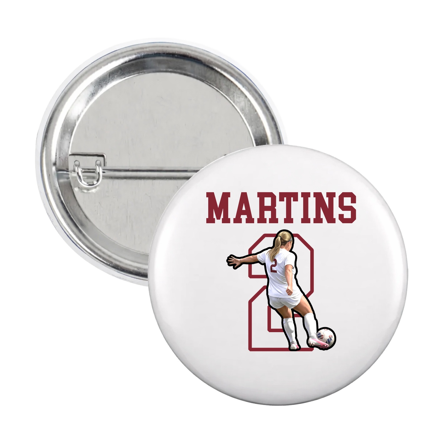Game Day Button — Shirsey in White
