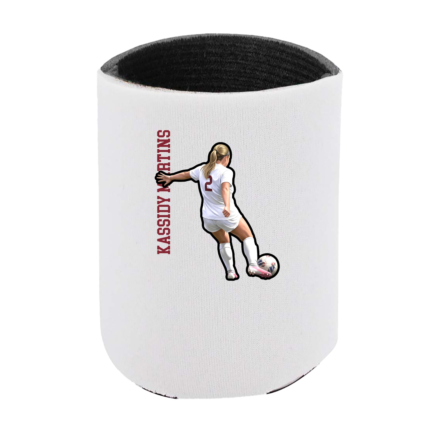 Can Holder — Name Vertical in White