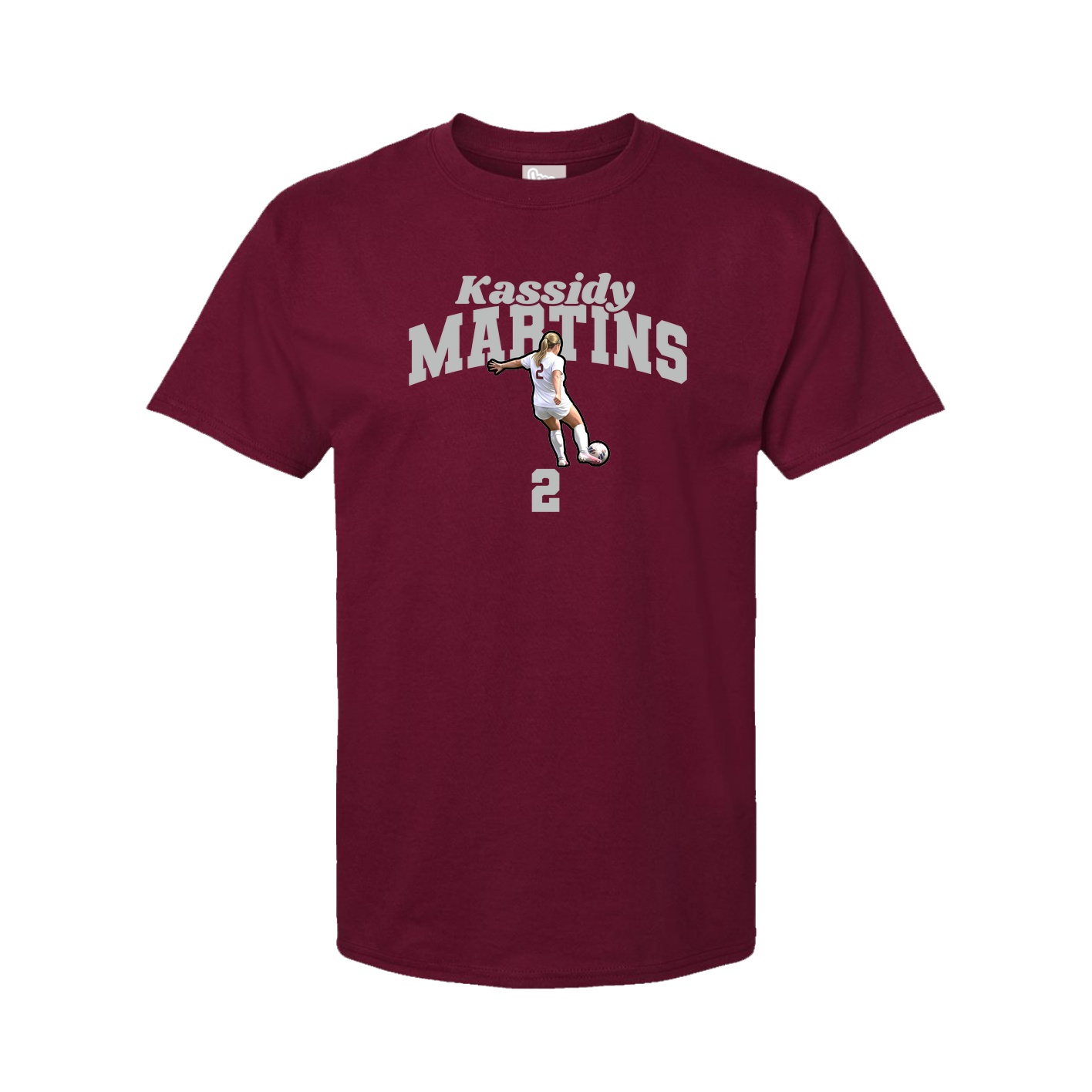 Youth Tee — Signature Arch in Cardinal