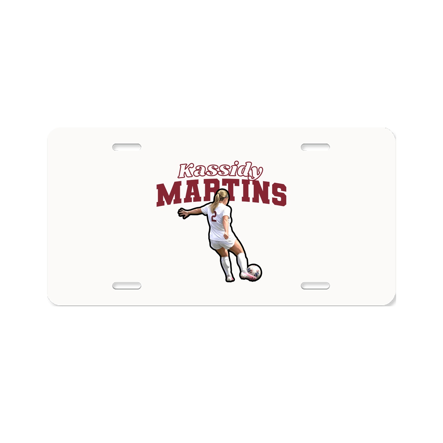 License Plate — Name Arch in Classic