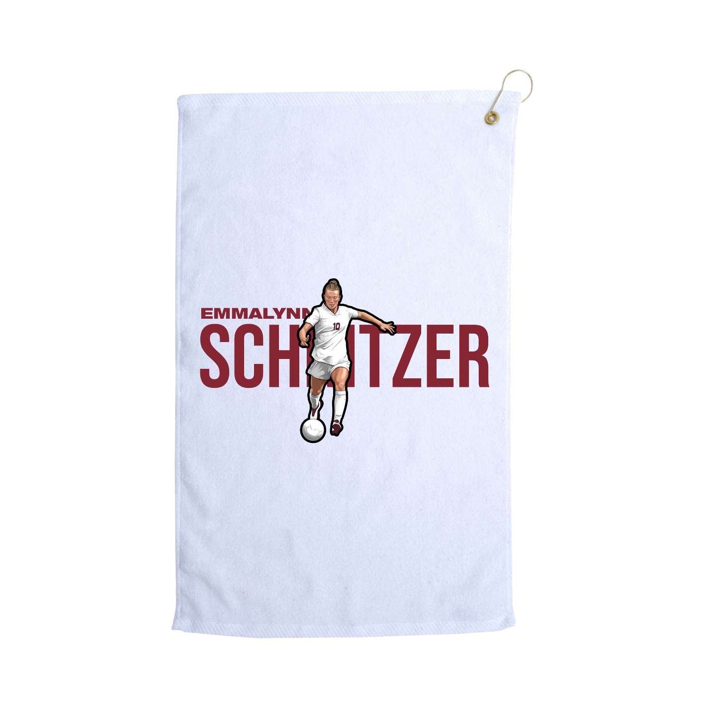 Golf Towel — Player Name in White