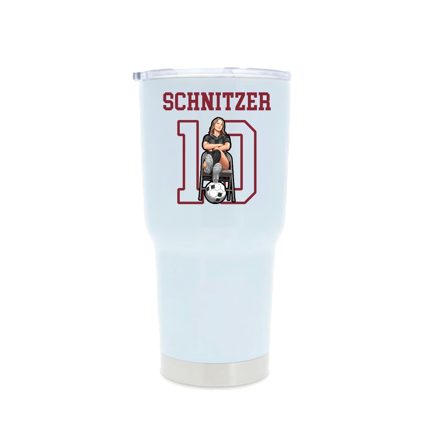 30oz Stainless Steel Tumbler — Shirsey in White