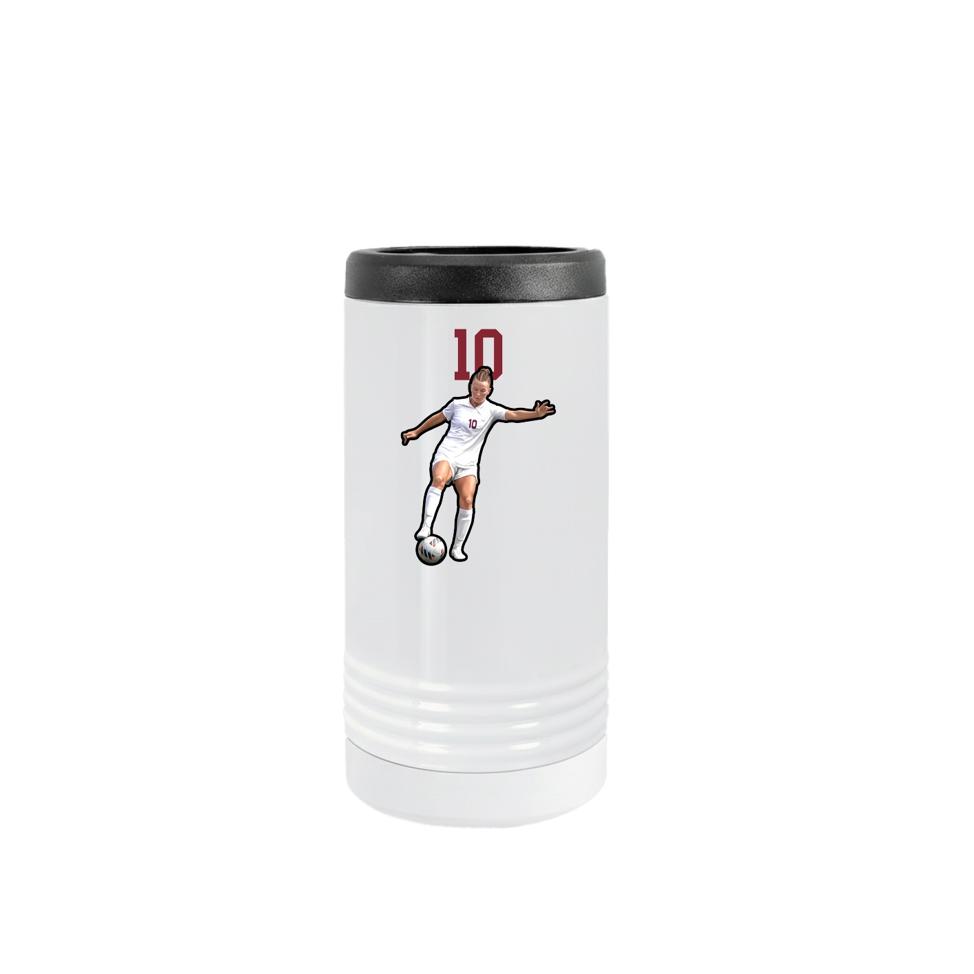 Slim Beverage Holder — Number Top in White