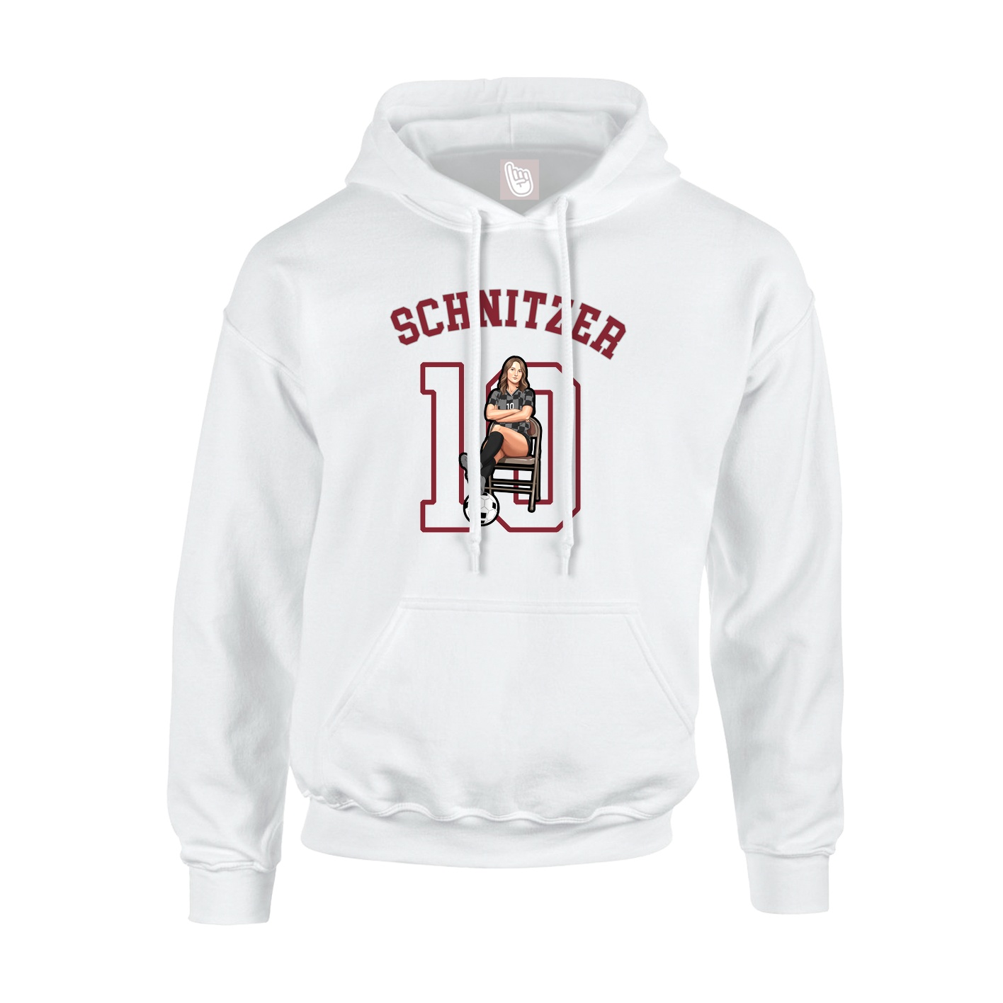Youth Hoodie — Shirsey Arch in White