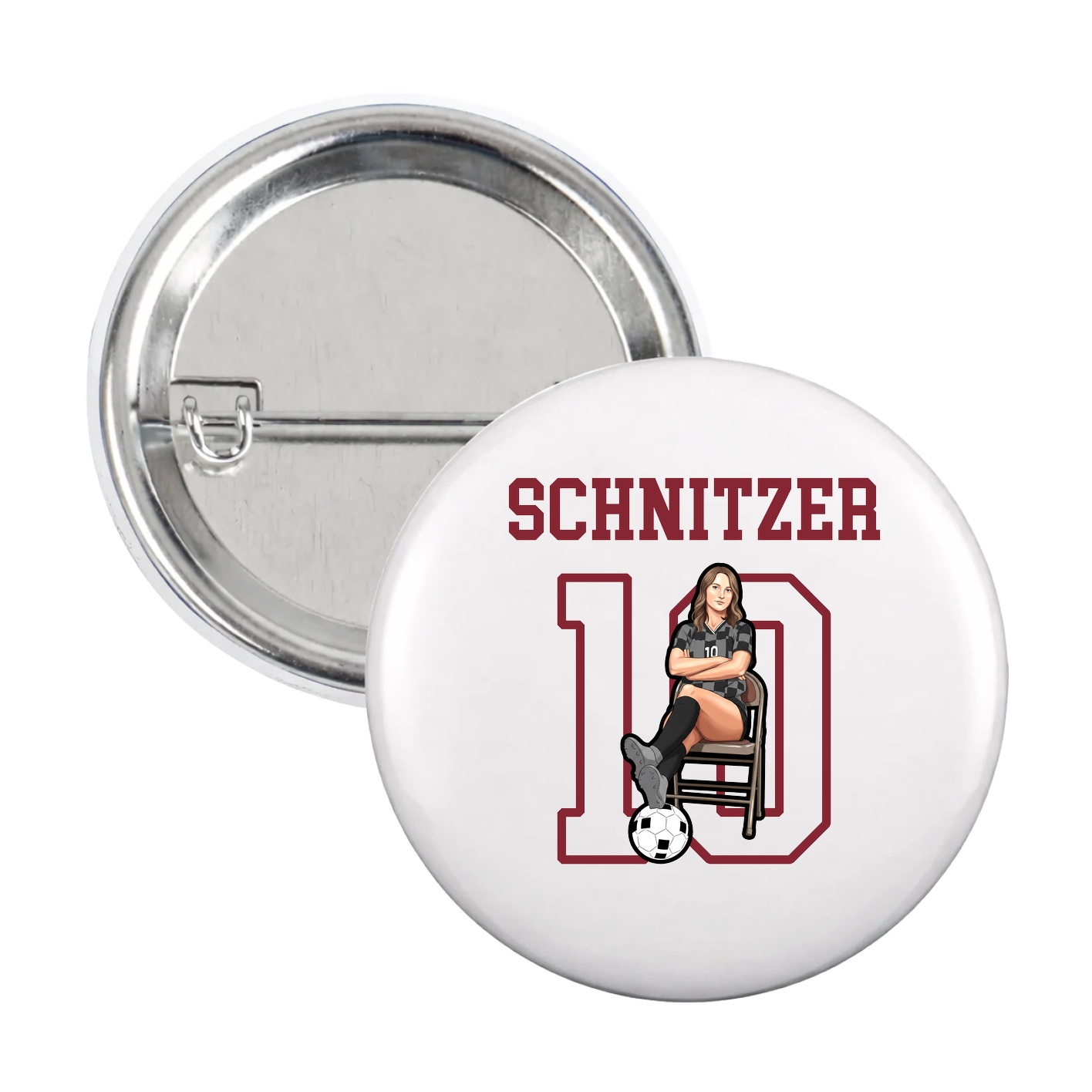 Game Day Button — Shirsey in White
