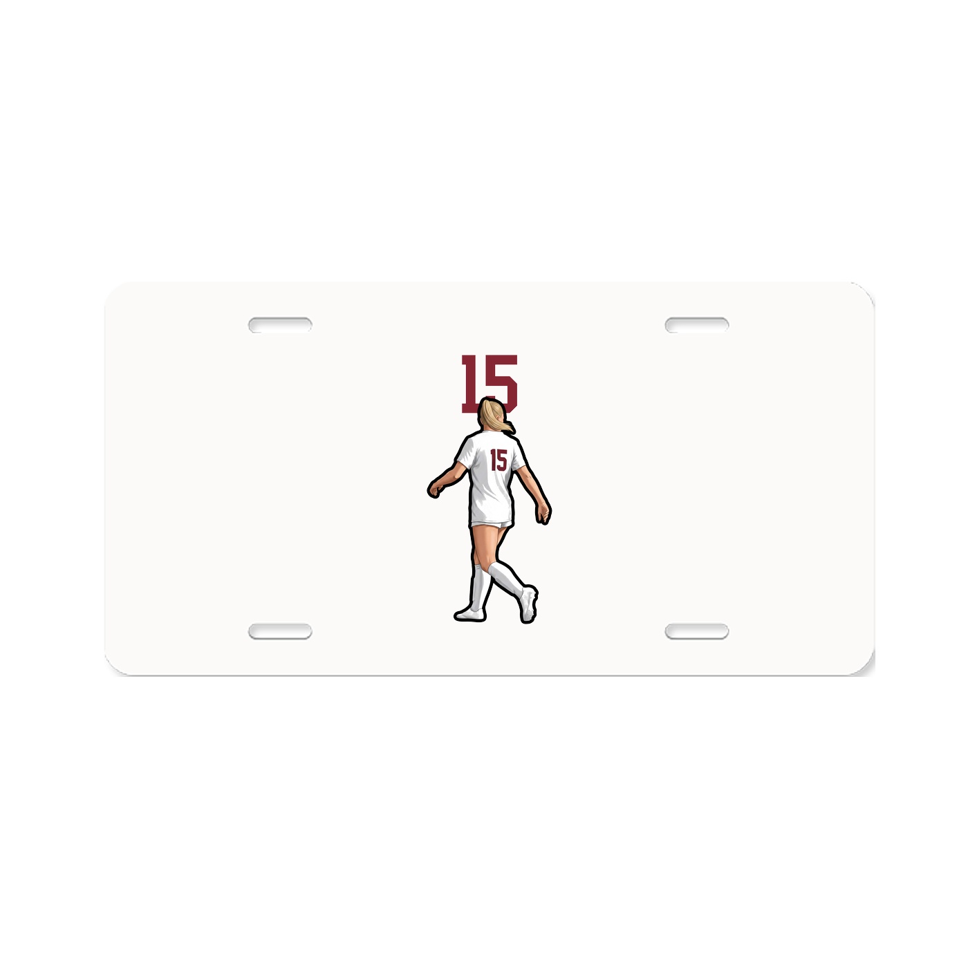 License Plate — Number Top in Classic