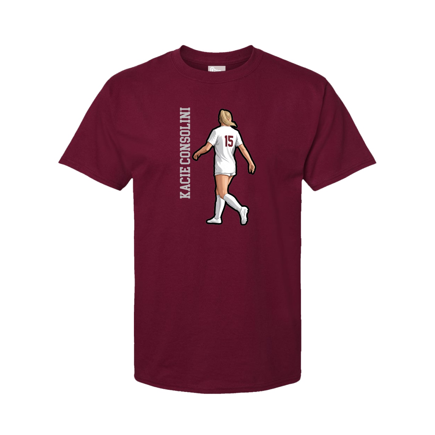 Tee — Name Vertical in Cardinal