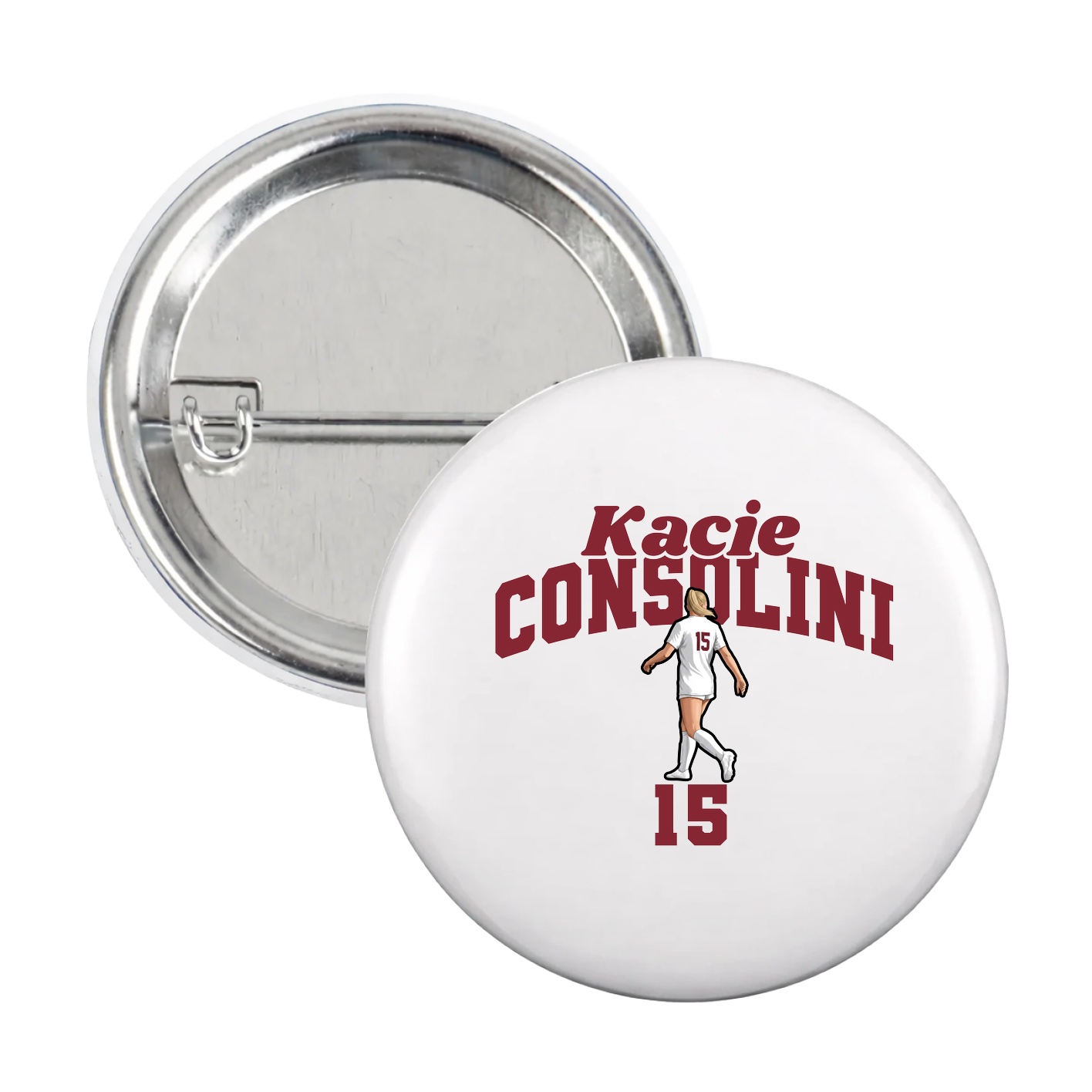 Game Day Button — Signature Arch in White