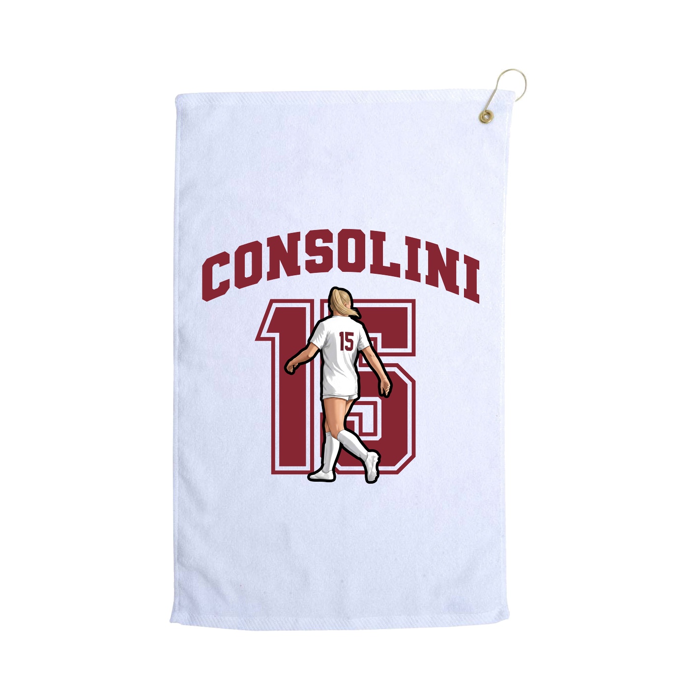 Golf Towel — Number in White