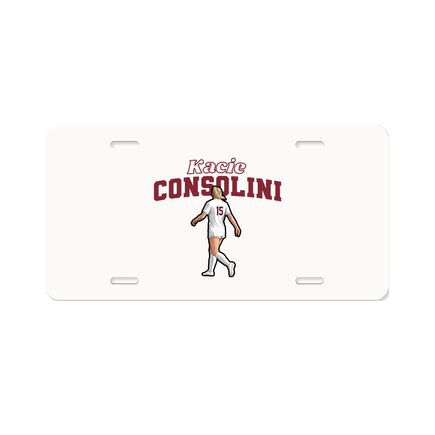 License Plate — Name Arch in Classic