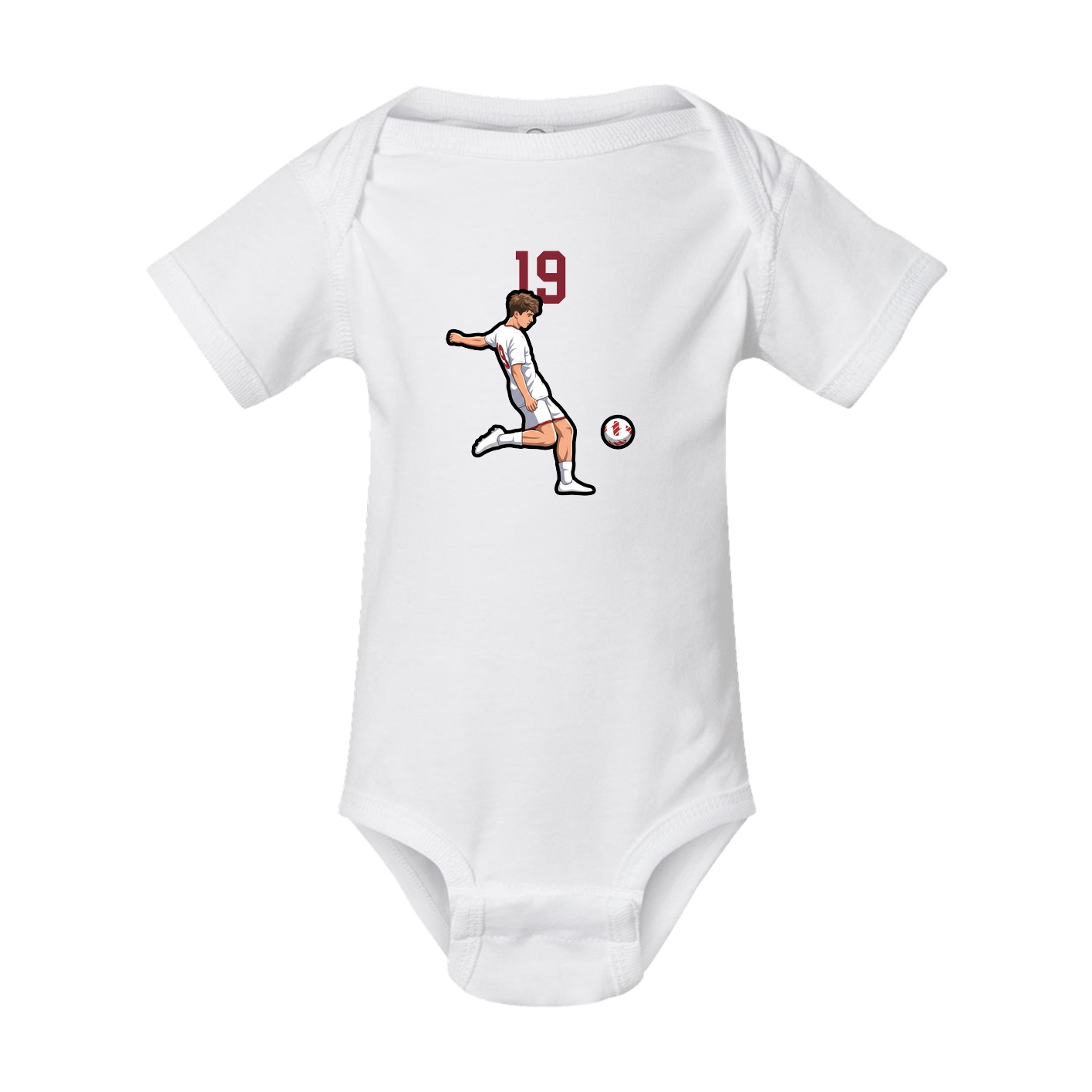 Baby Onesie — Number Top in White
