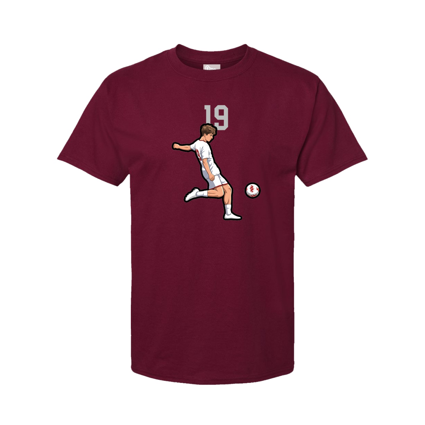 Tee — Number Top in Cardinal