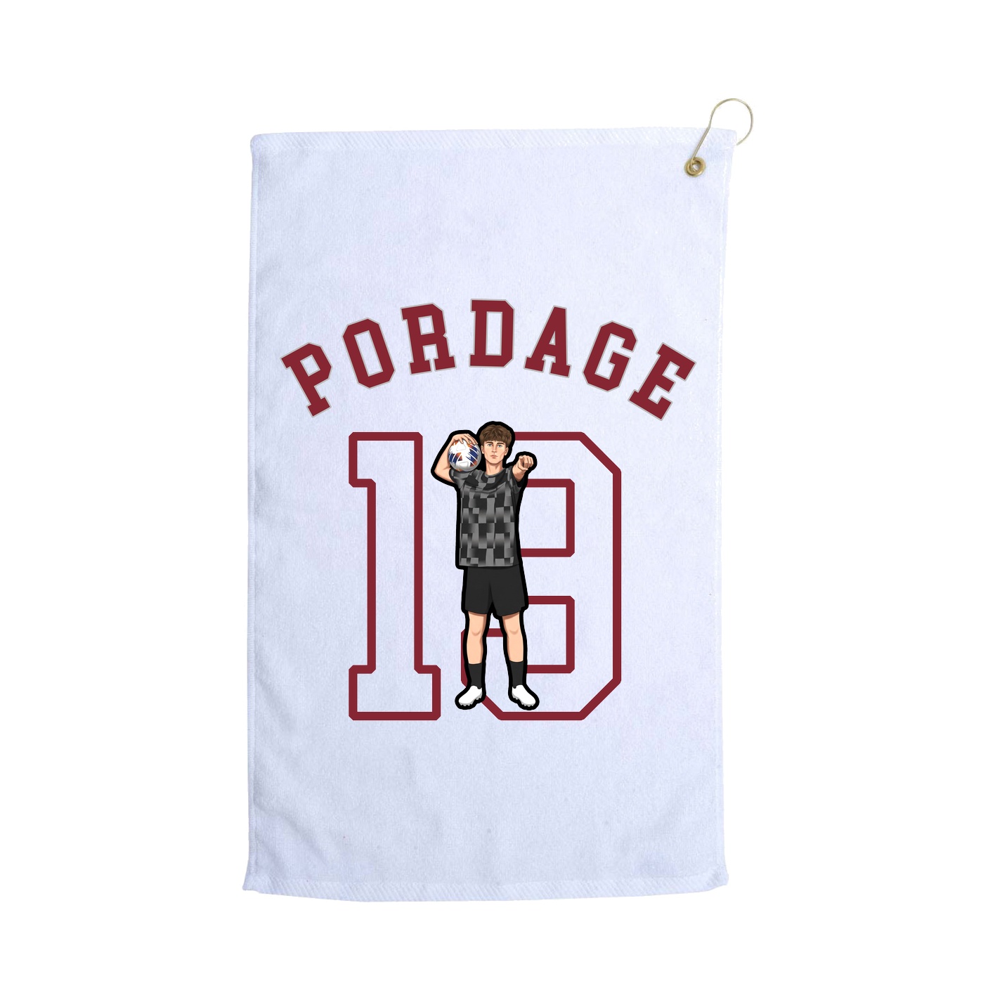 Golf Towel — Shirsey Arch in White