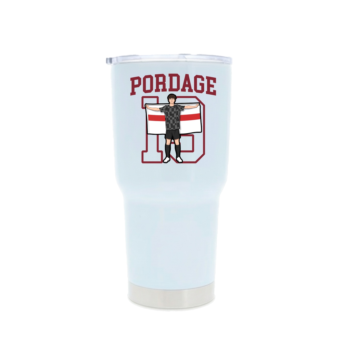 30oz Stainless Steel Tumbler — Shirsey in White