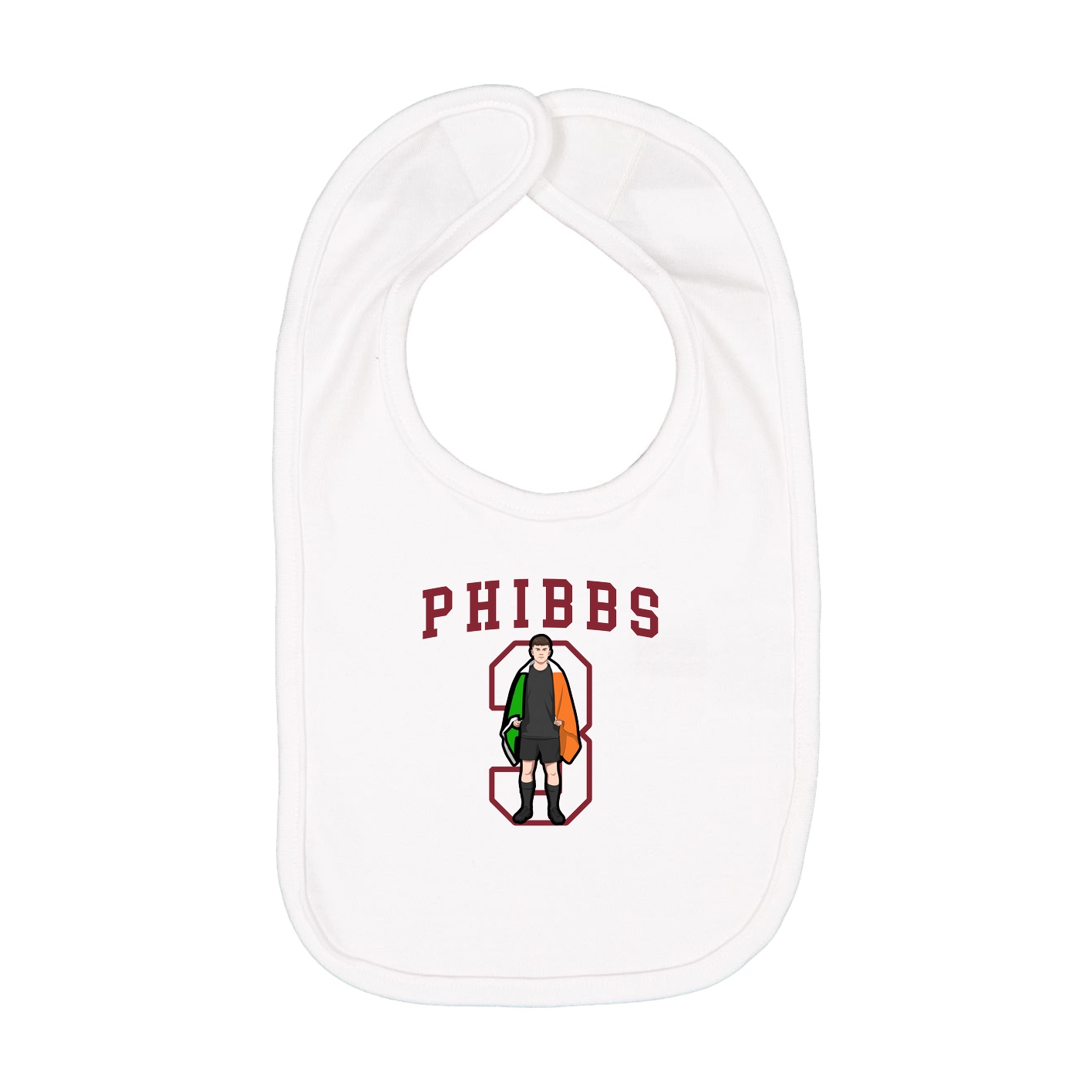 Infant Bib — Shirsey in White