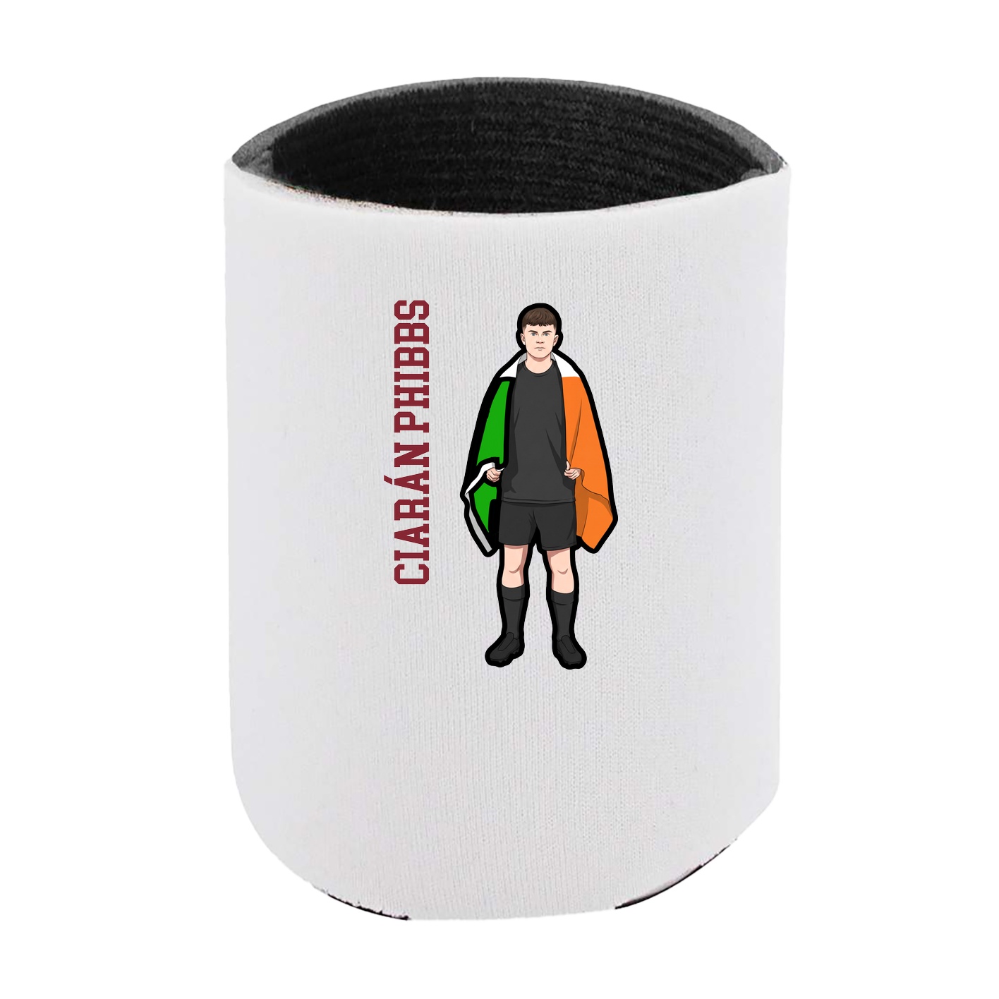 Can Holder — Name Vertical in White
