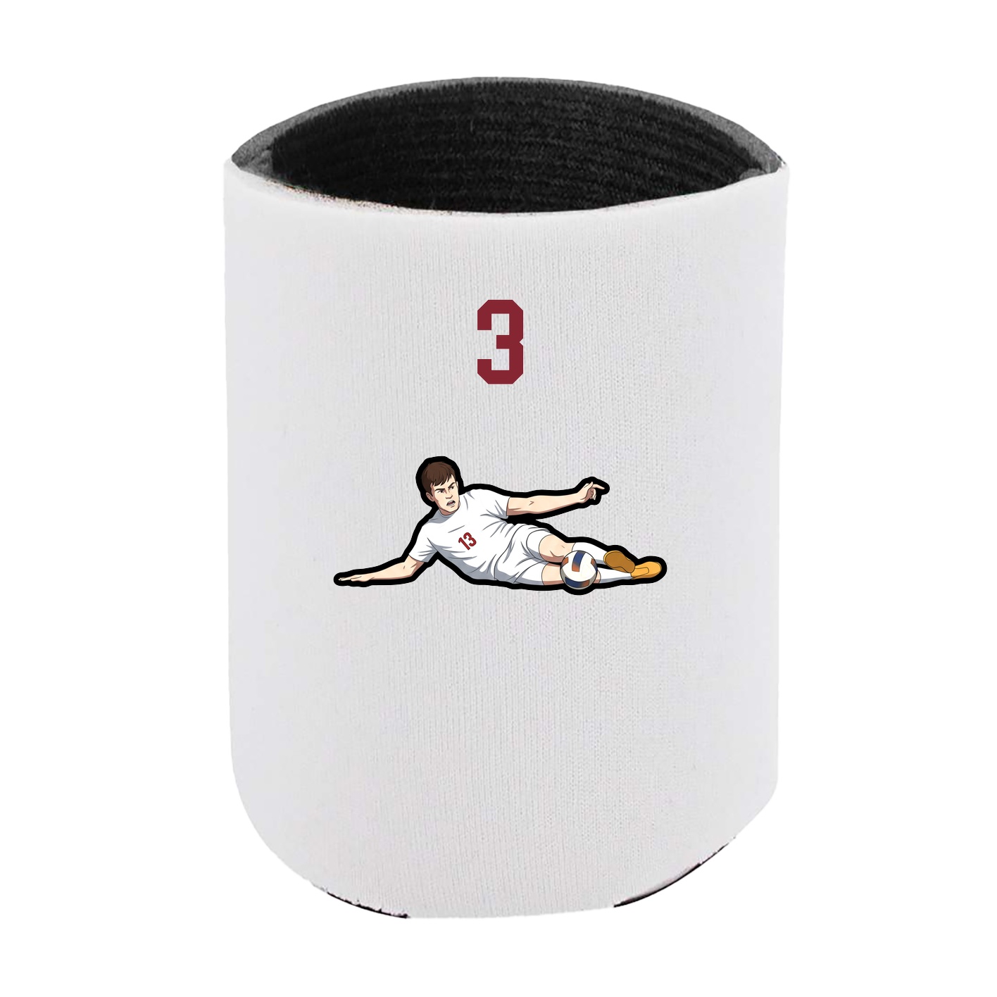 Can Holder — Number Top in White
