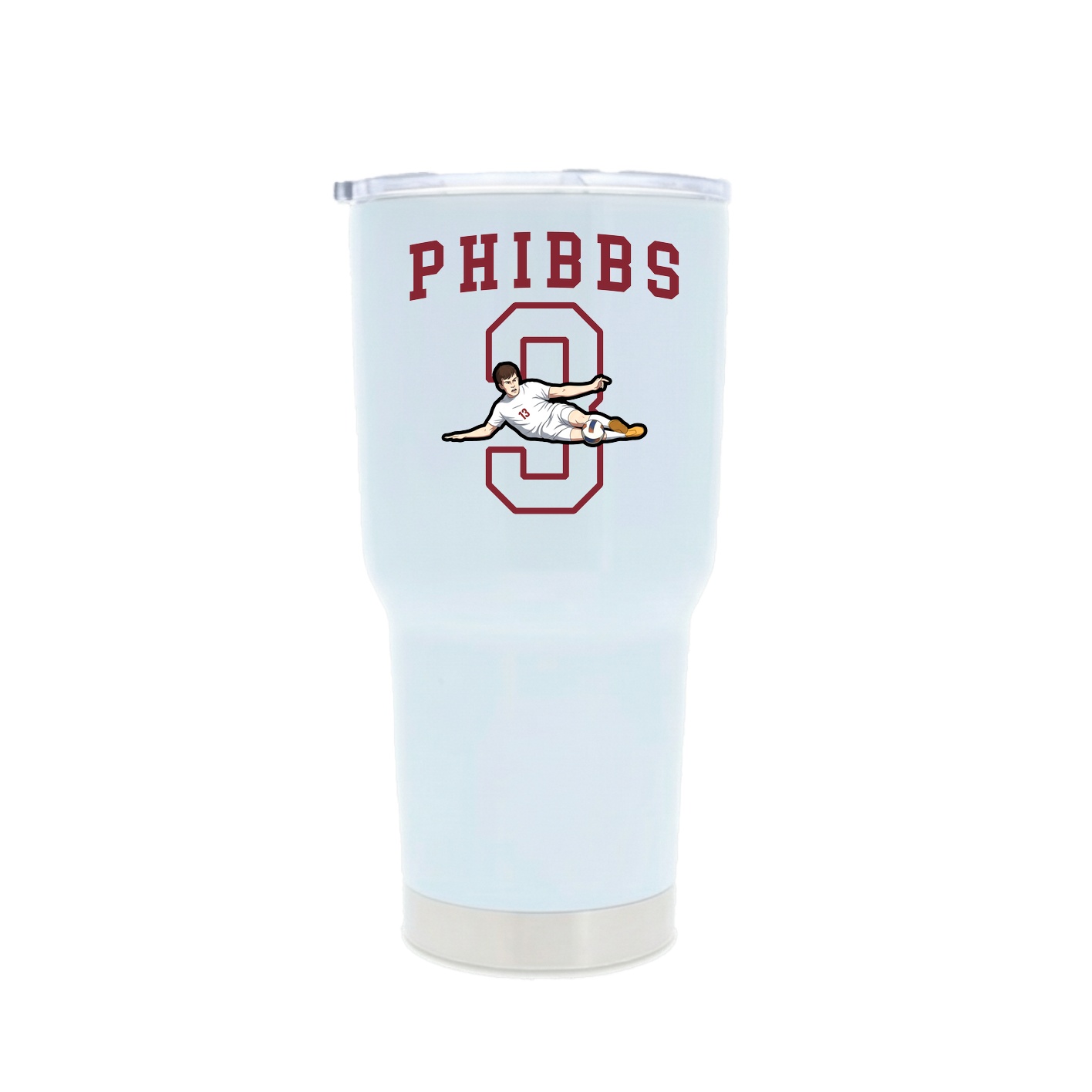 30oz Stainless Steel Tumbler — Shirsey in White