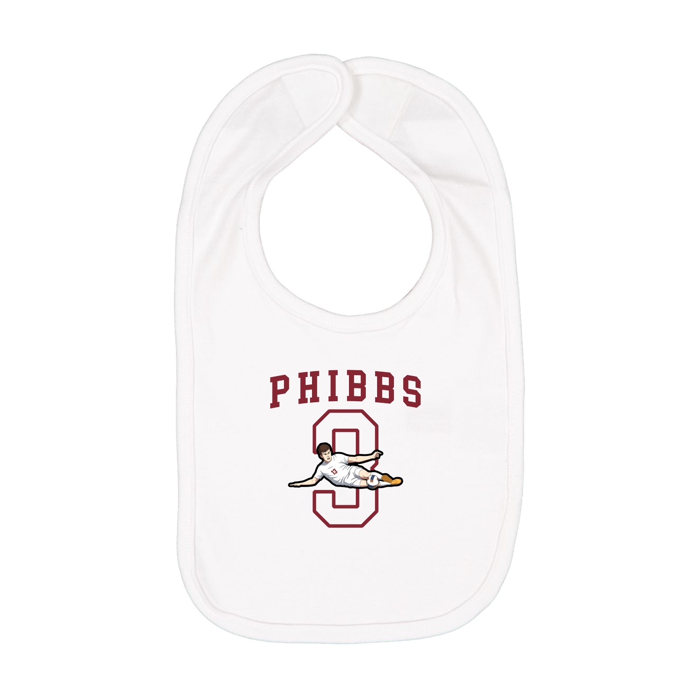Infant Bib — Shirsey in White