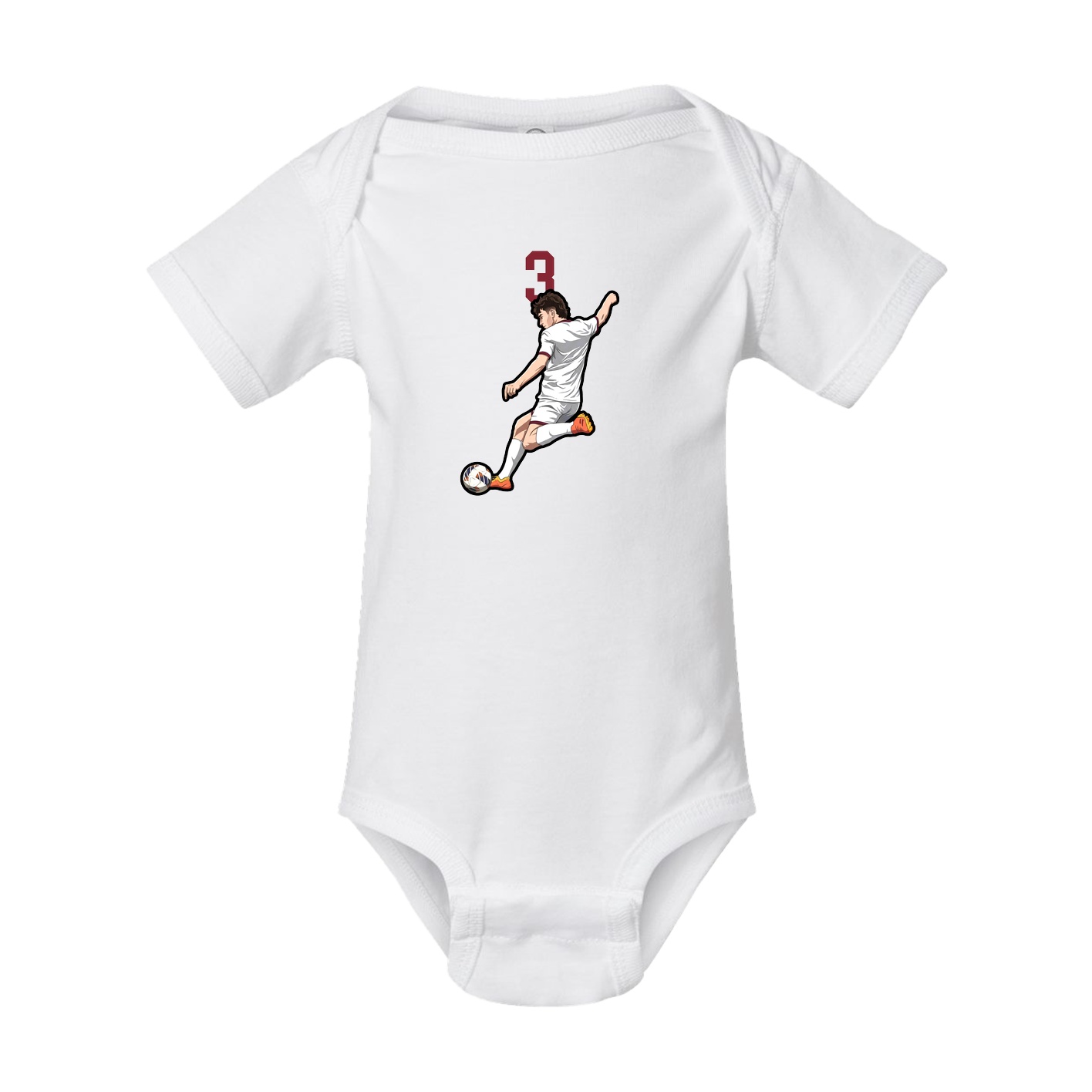 Baby Onesie — Number Top in White