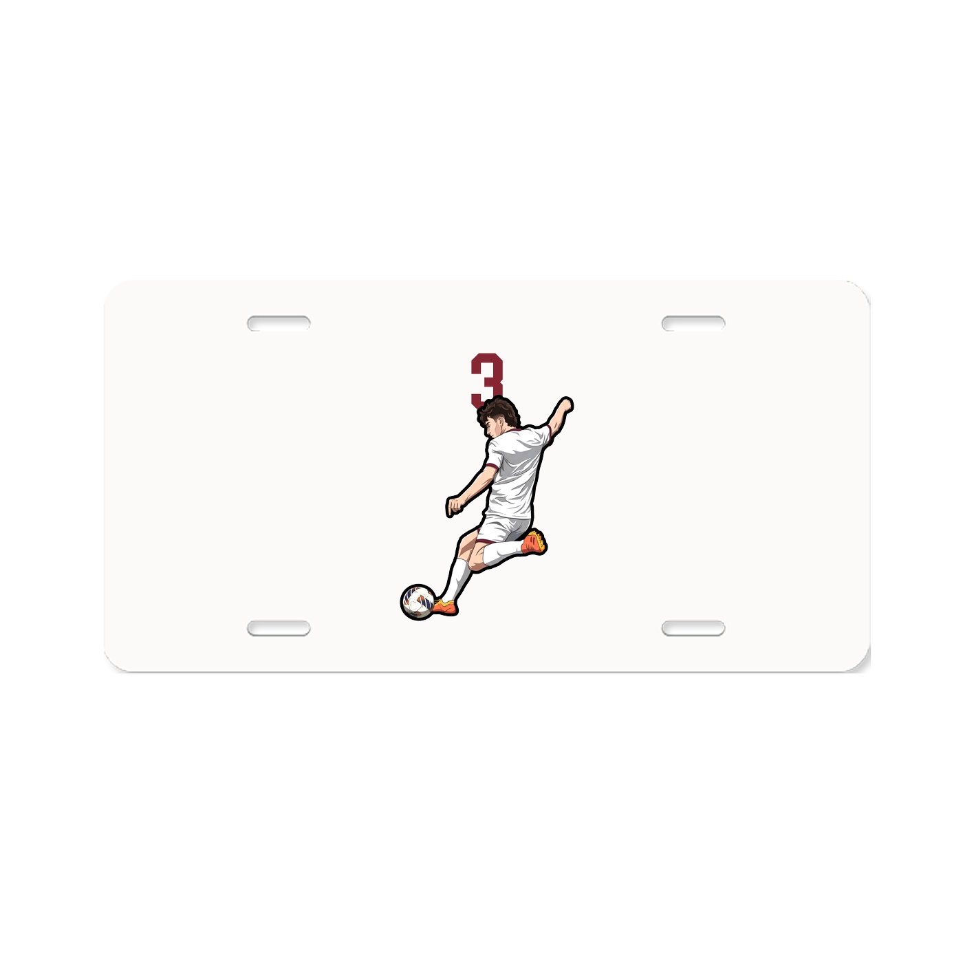 License Plate — Number Top in Classic