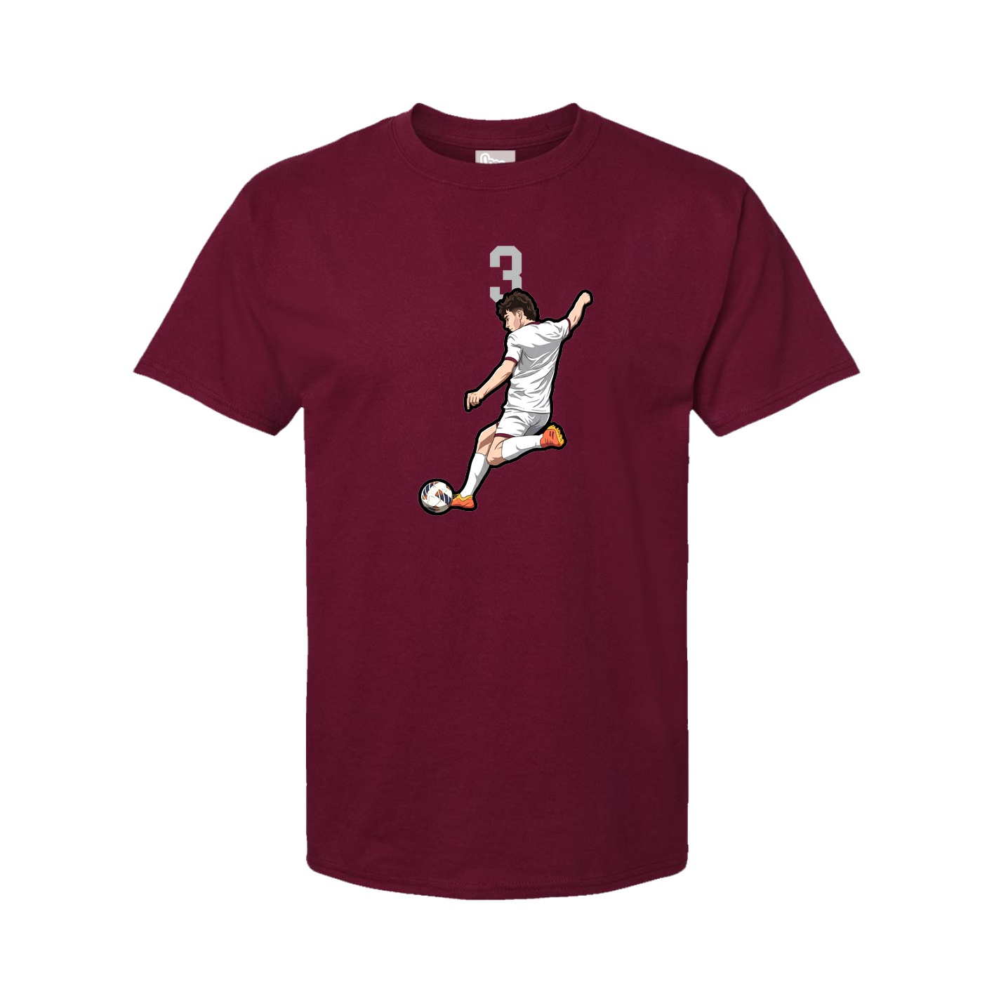 Tee — Number Top in Cardinal