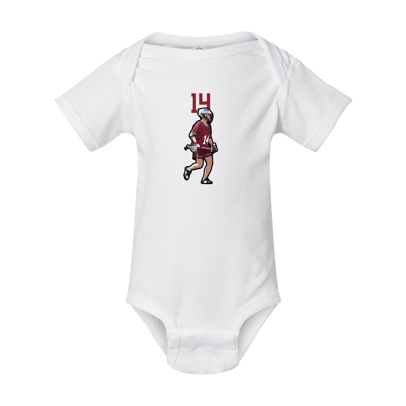 Baby Onesie — Number Top in White