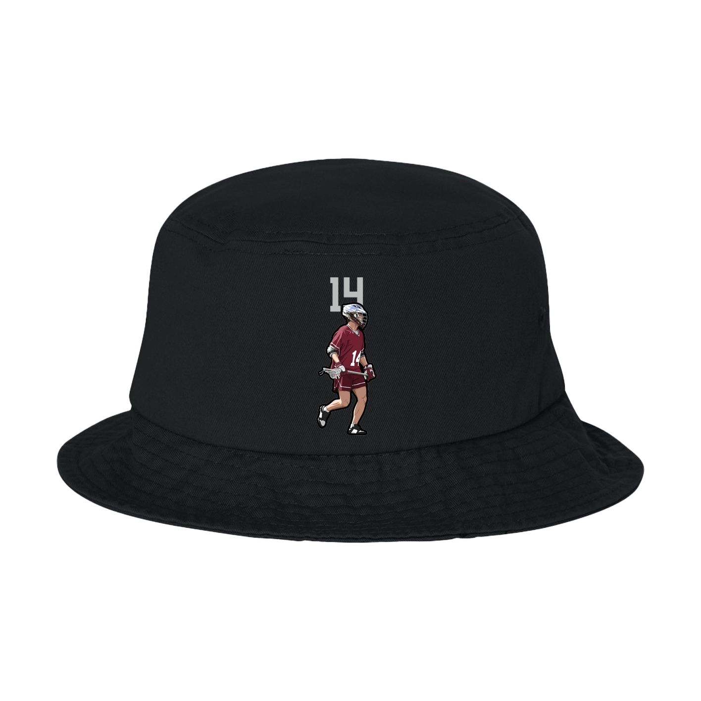 Bucket Cap — Number Top in Black
