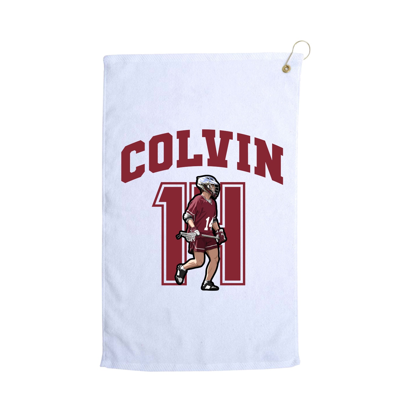 Golf Towel — Number in White