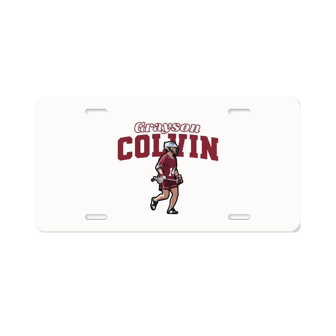 License Plate — Name Arch in Classic