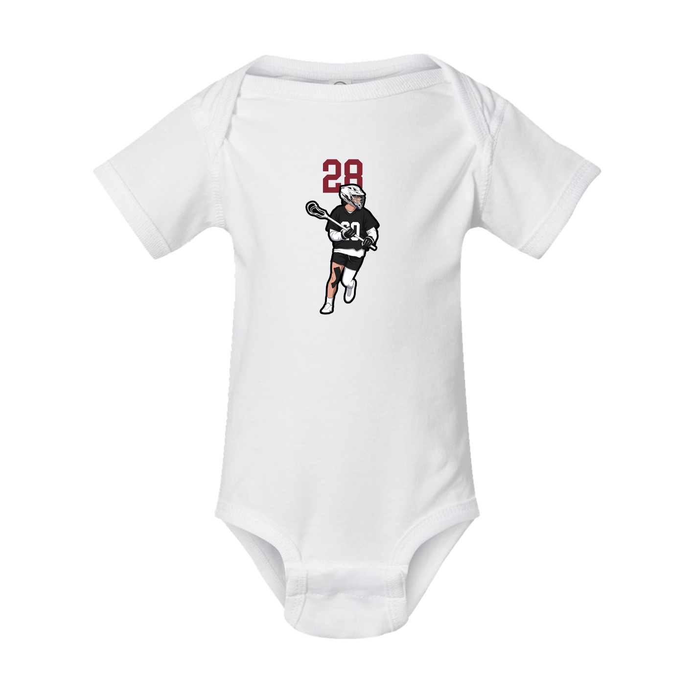 Baby Onesie — Number Top in White