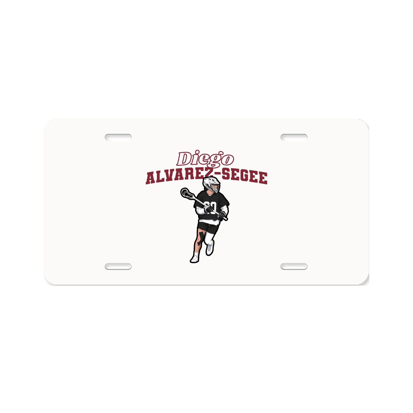 License Plate — Name Arch in Classic