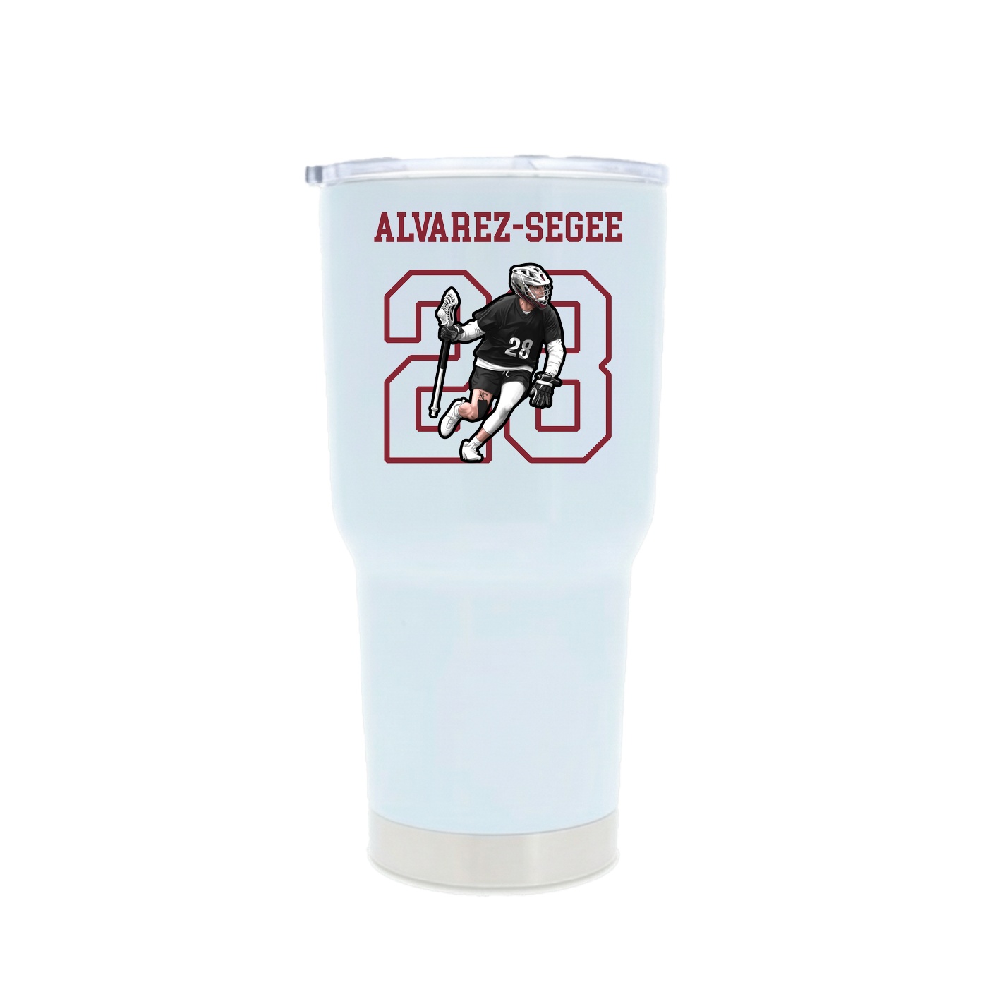 30oz Stainless Steel Tumbler — Shirsey in White