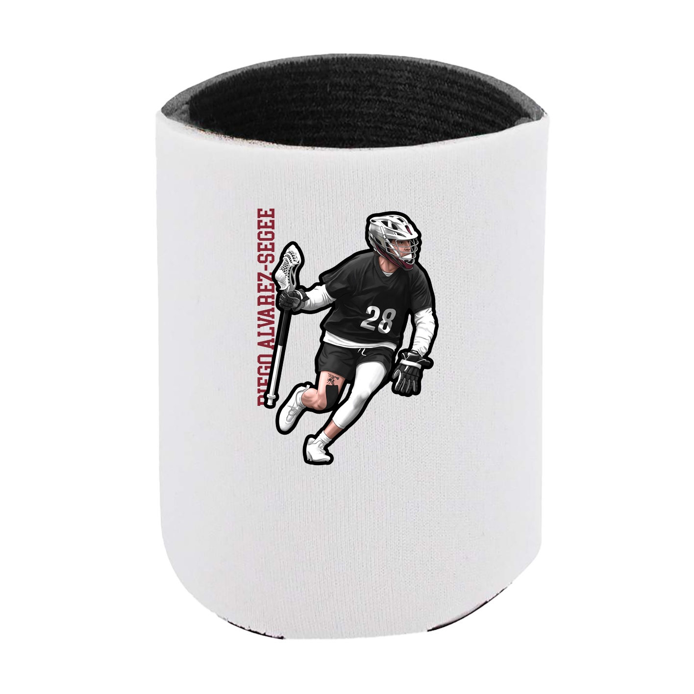 Can Holder — Name Vertical in White