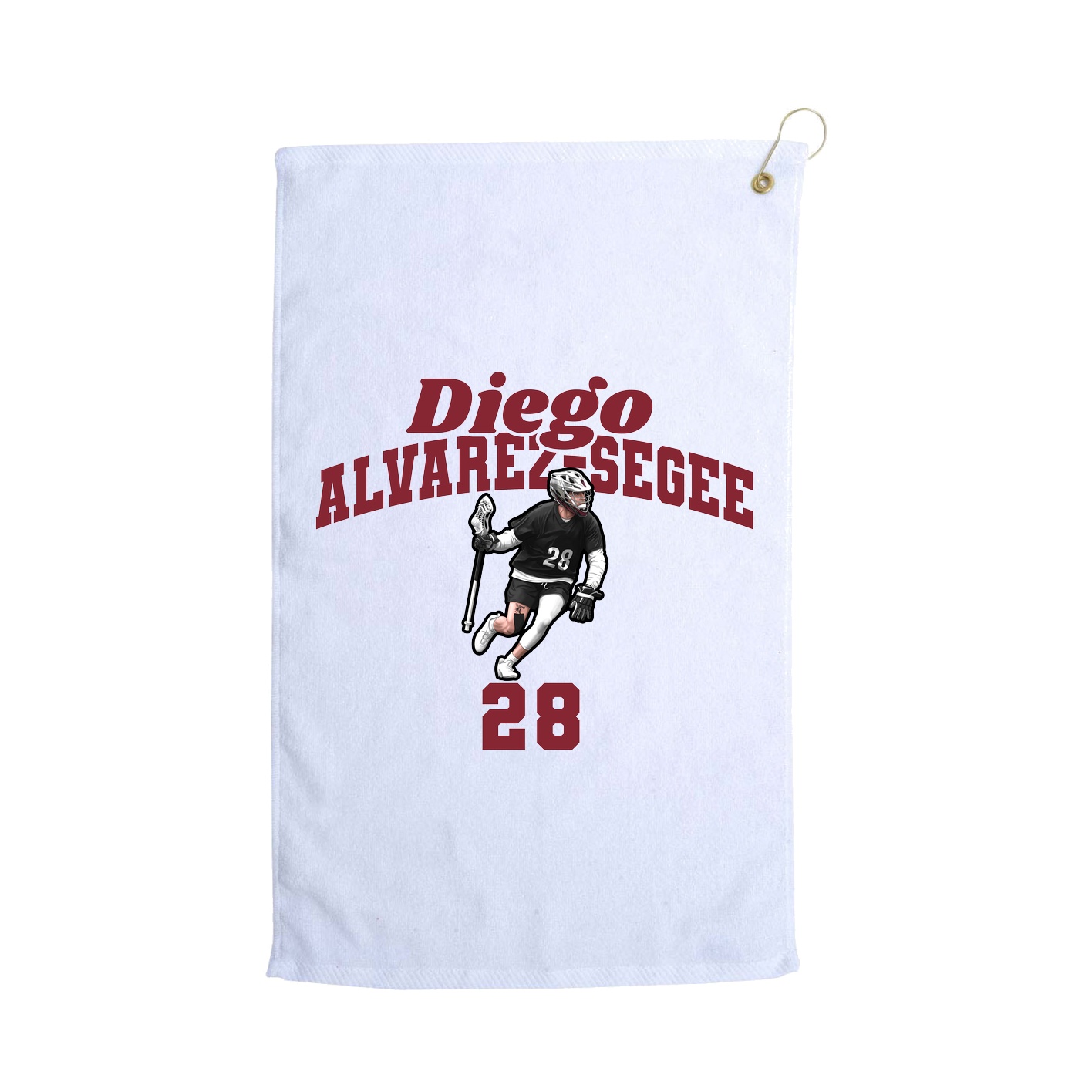 Golf Towel — Signature Arch in White