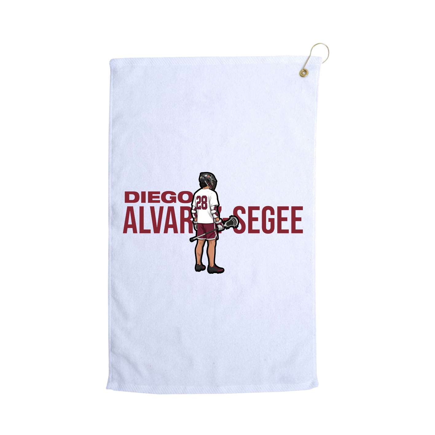 Golf Towel — Player Name in White