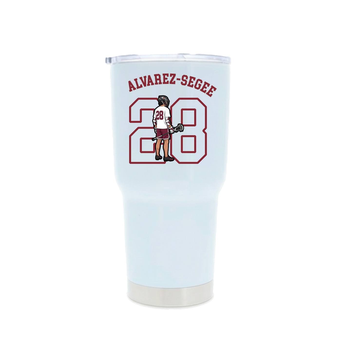 30oz Stainless Steel Tumbler — Shirsey Arch in White