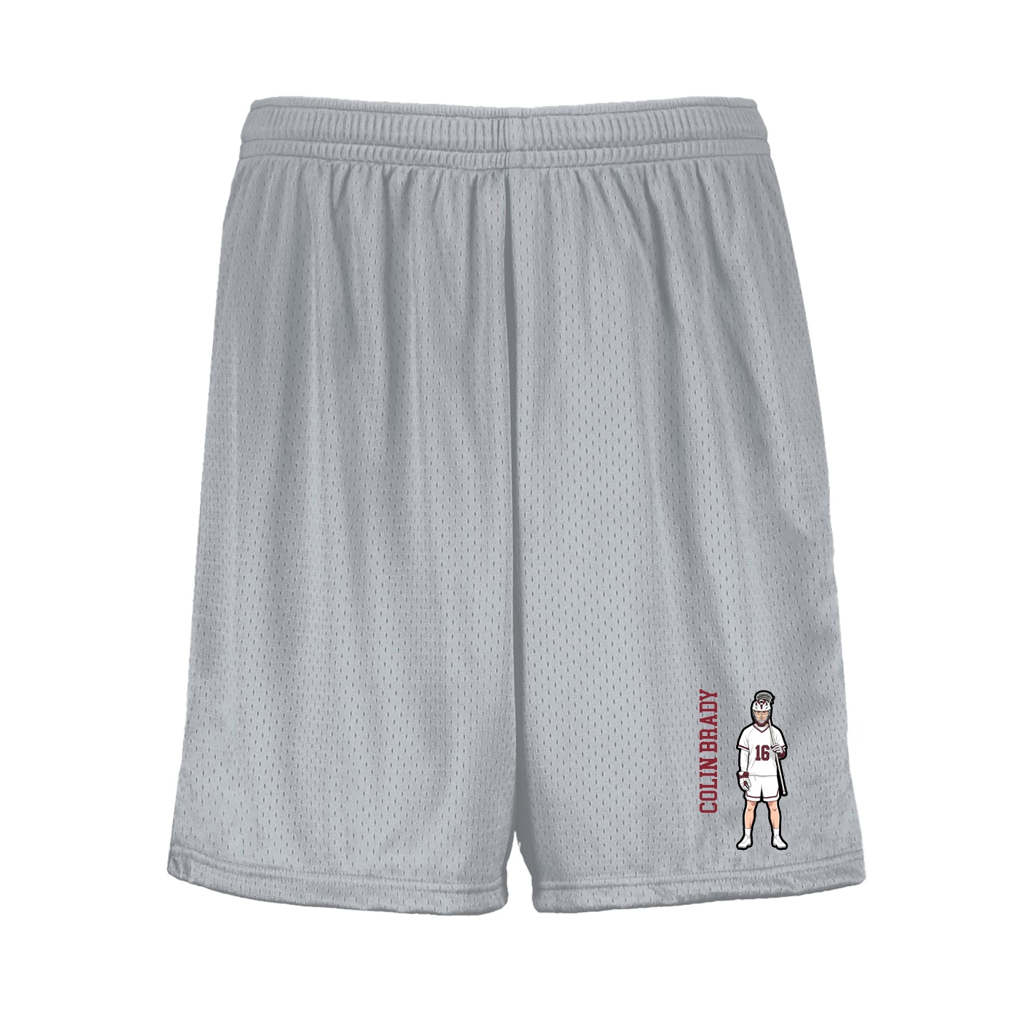 Shorts — Name Vertical in Silver