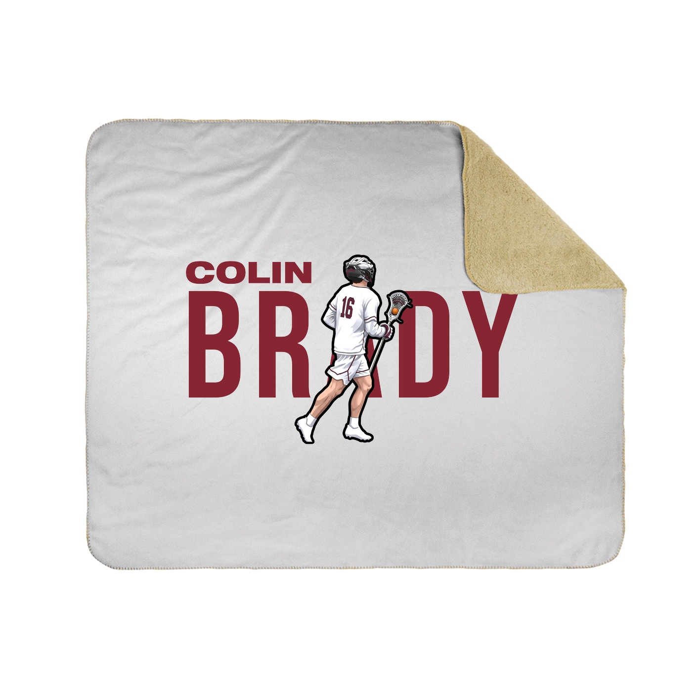 Throw Blanket — Player Name in White