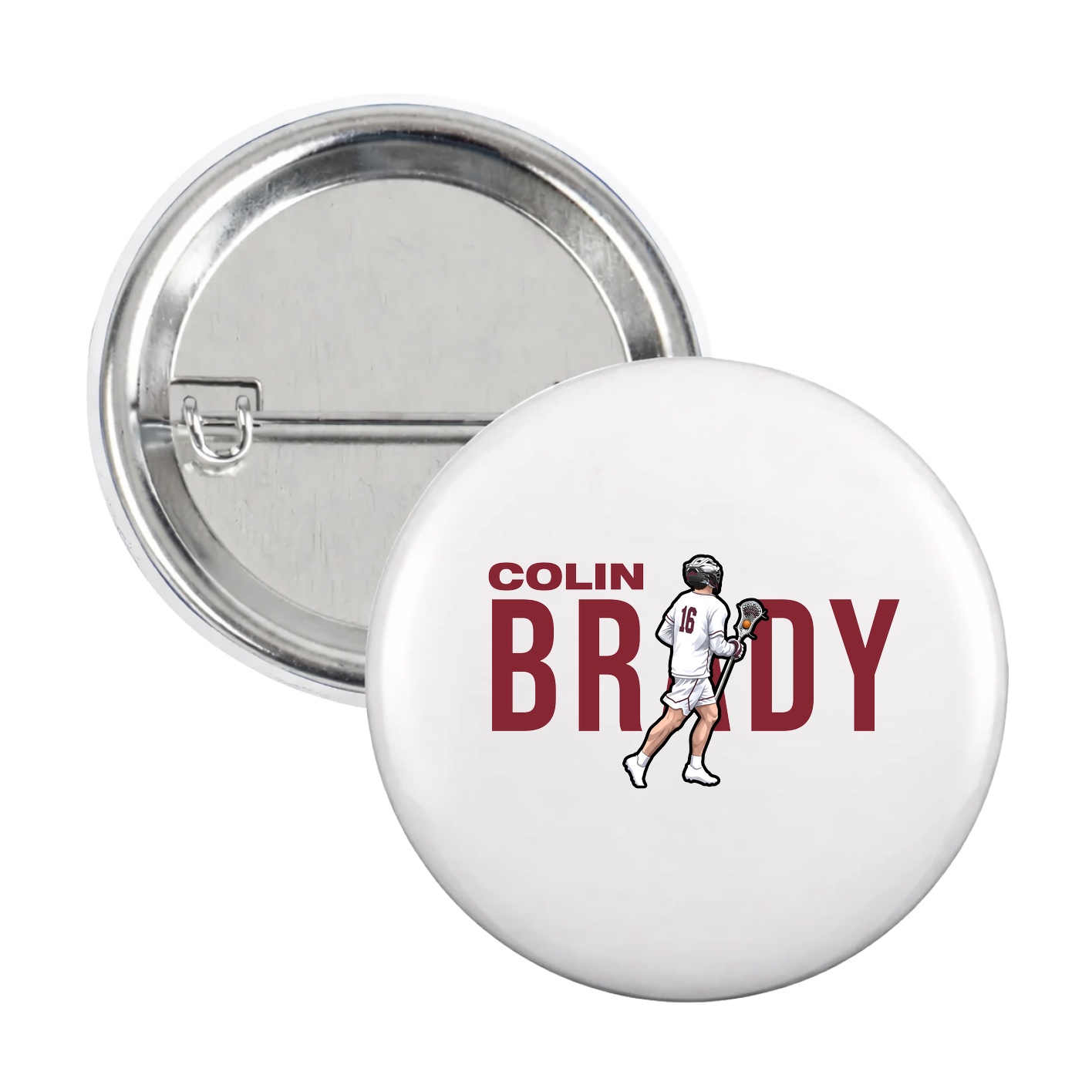 Game Day Button — Player Name in White