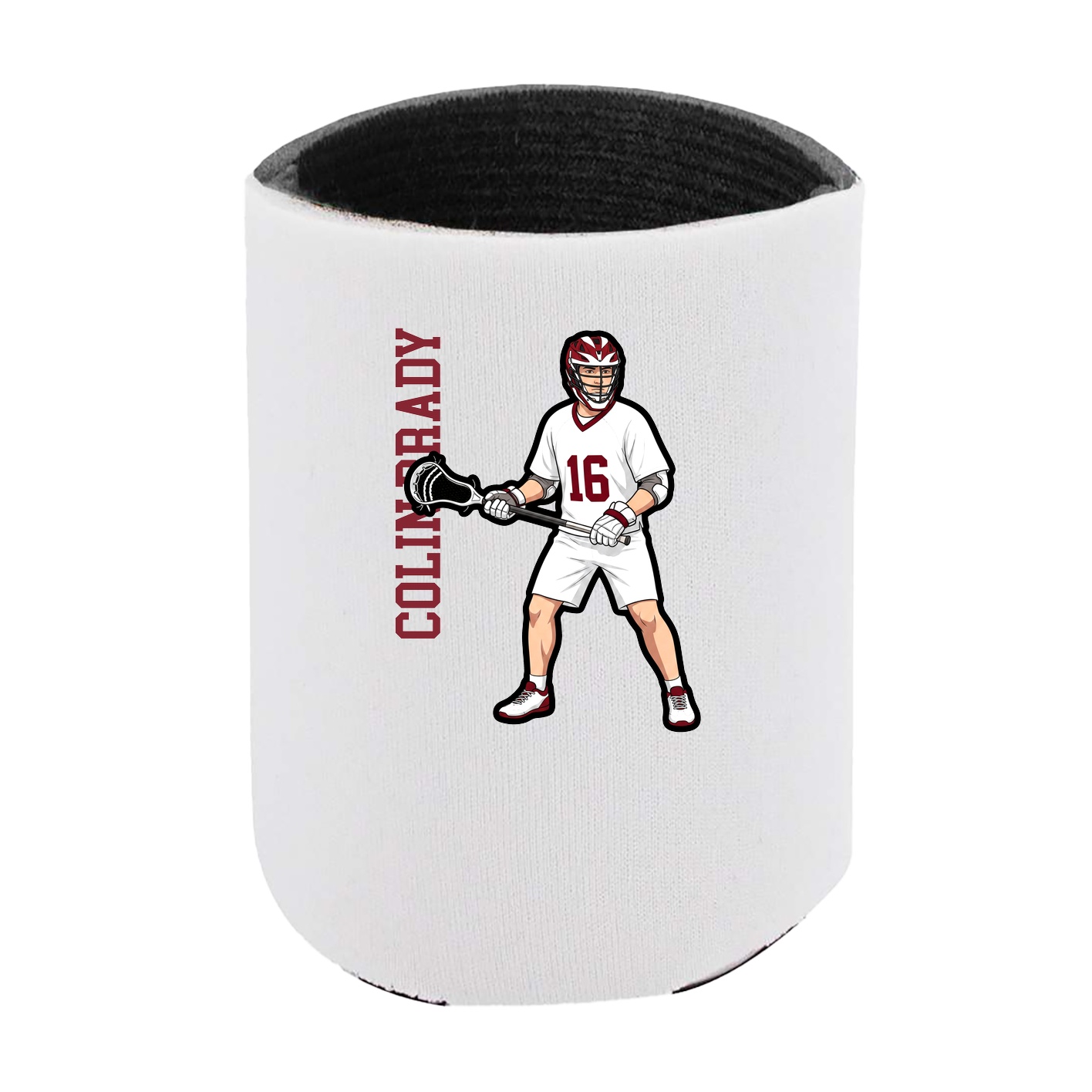 Can Holder — Name Vertical in White