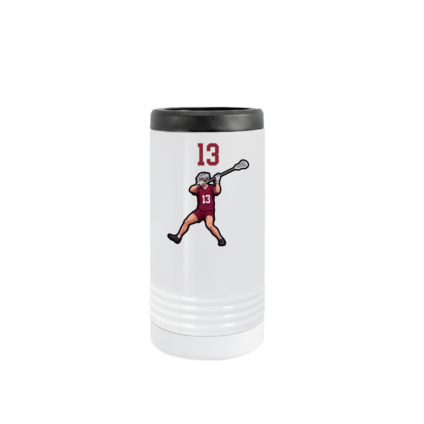 Slim Beverage Holder — Number Top in White