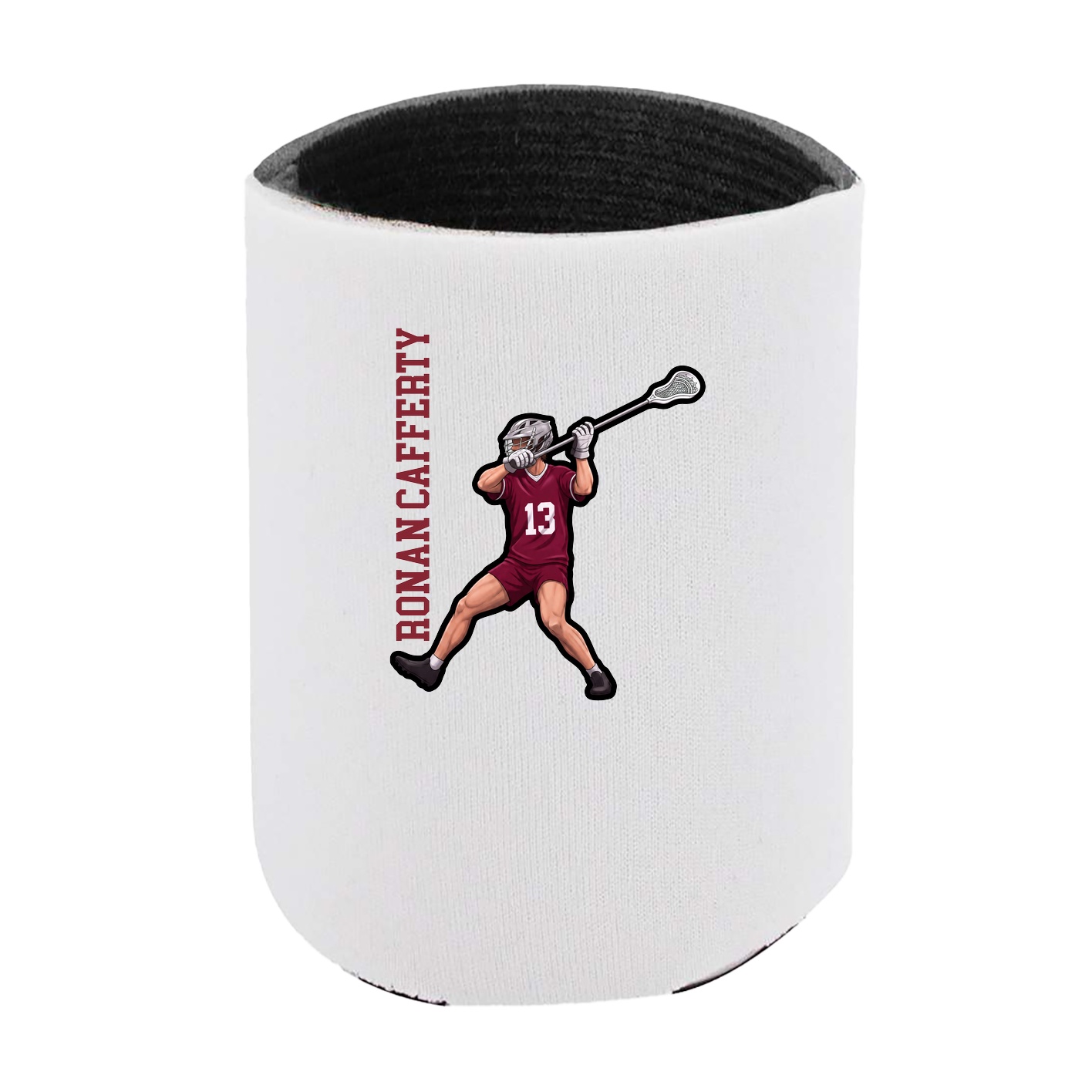 Can Holder — Name Vertical in White
