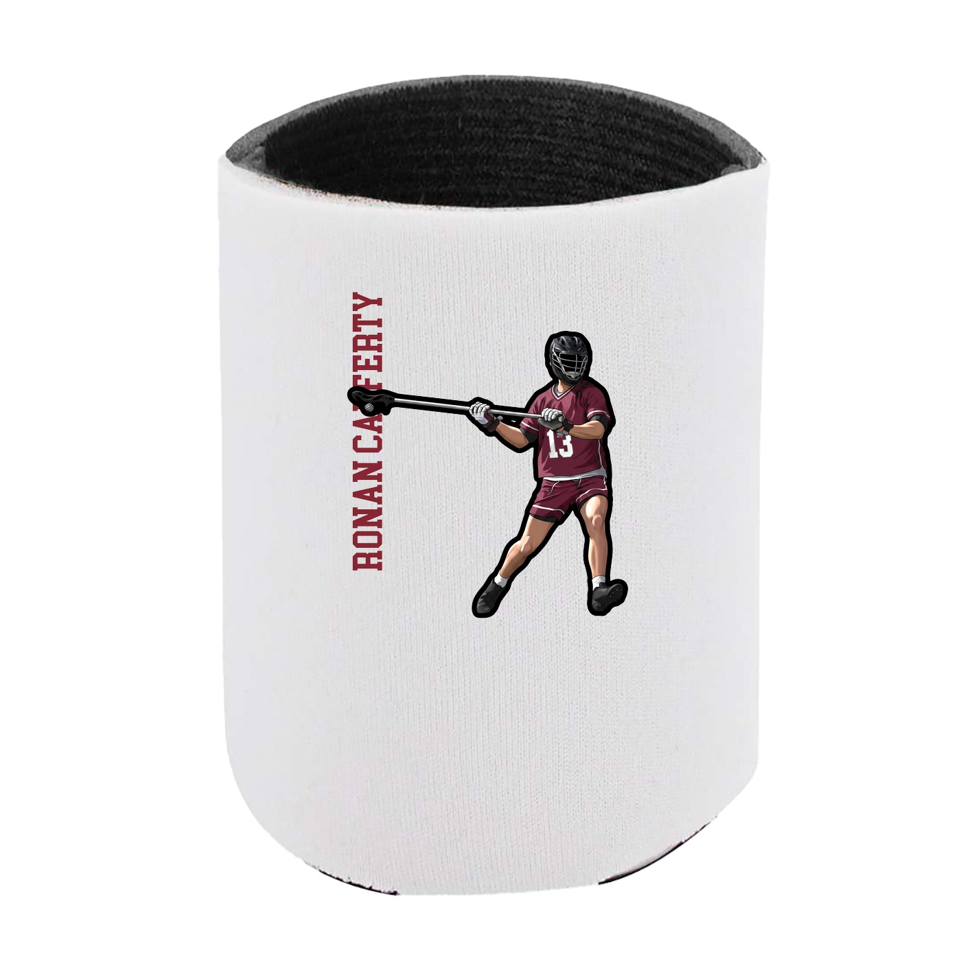 Can Holder — Name Vertical in White