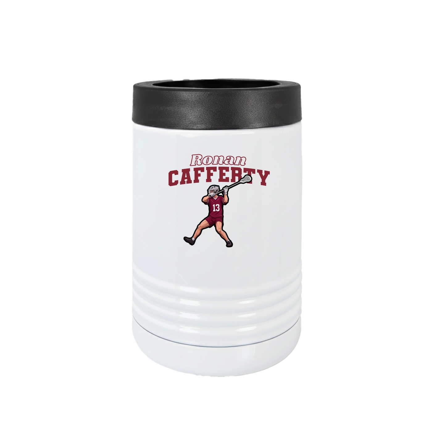Beverage Holder — Name Arch in White