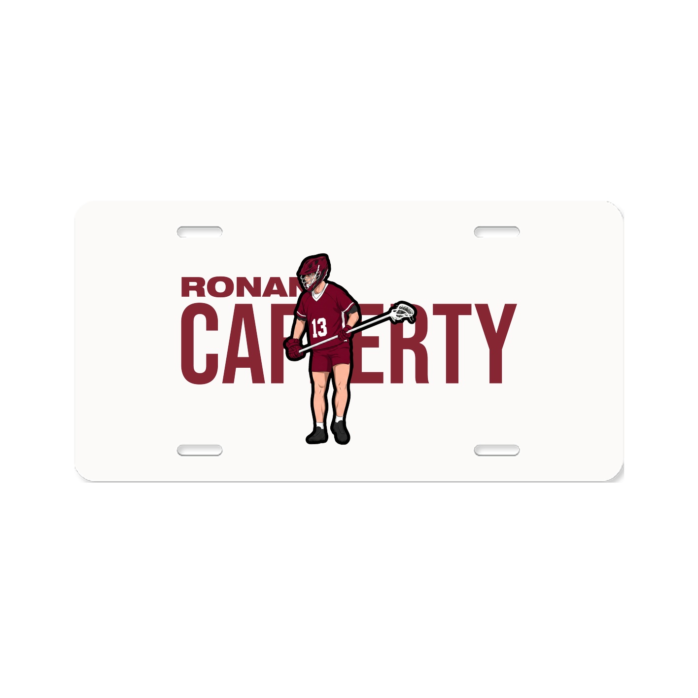 License Plate — Player Name in Classic