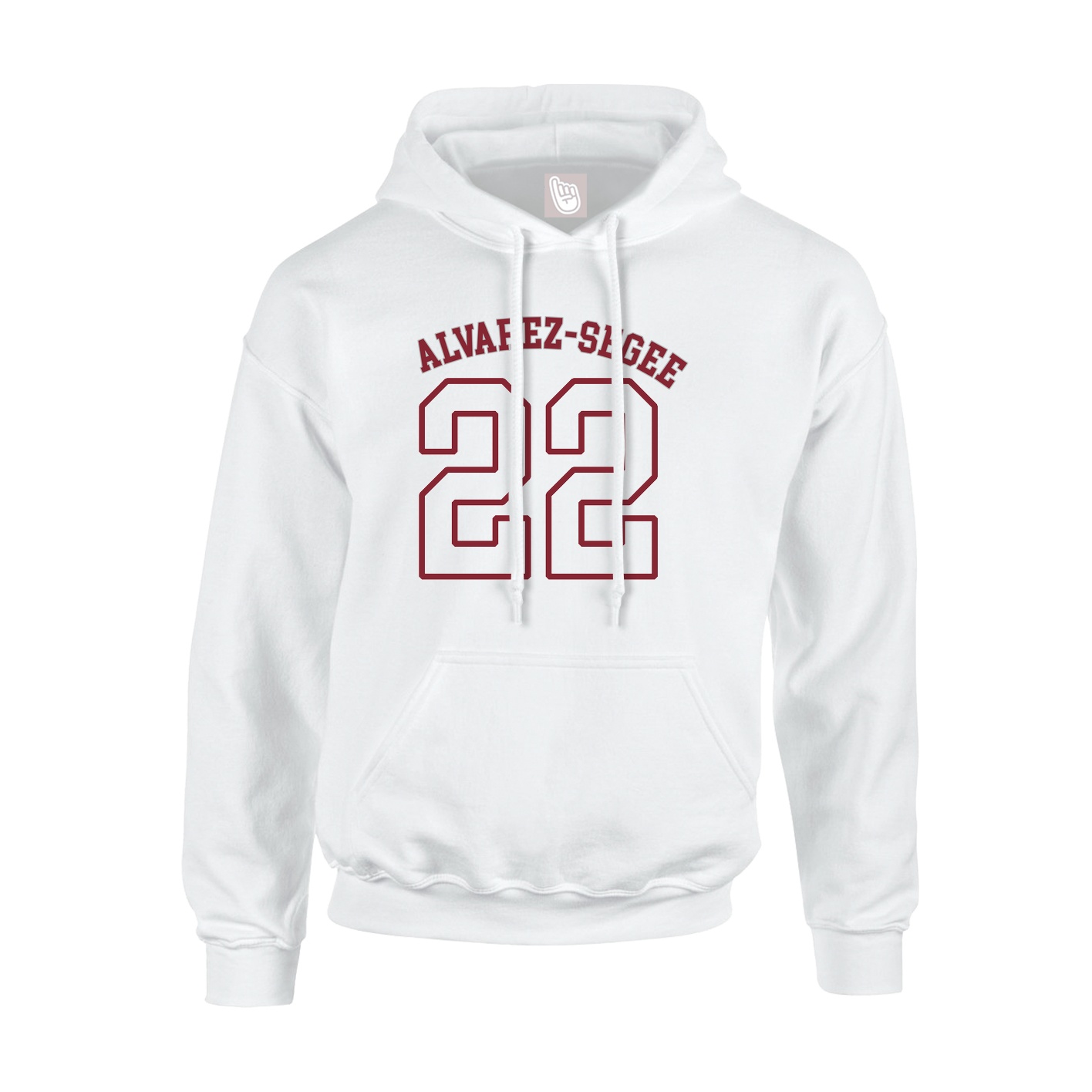 Youth Hoodie — Shirsey Arch in White