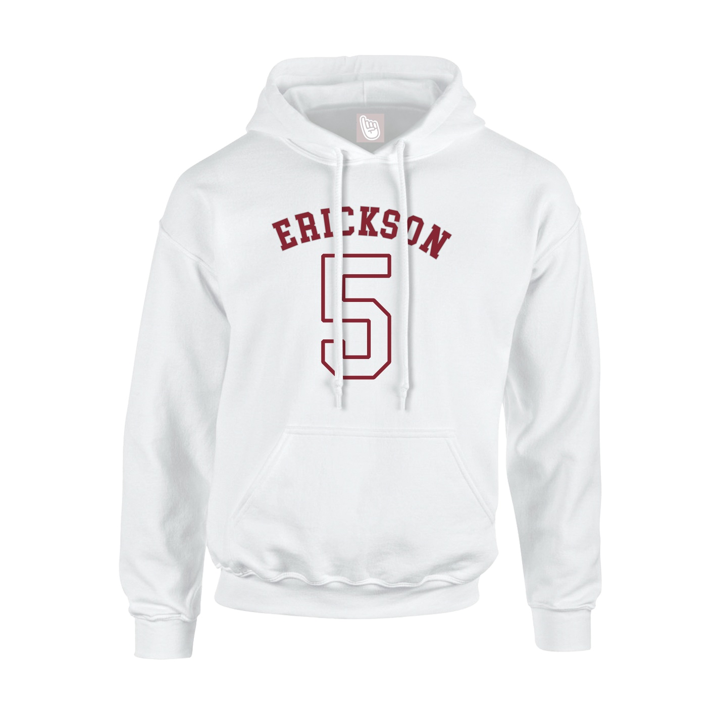 Youth Hoodie — Shirsey Arch in White